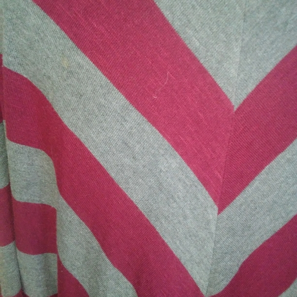 🍁OPEN FRONT CARDIGAN STRIPE SWEATER WOMEN'S PLUS FALL CLOTHES XXL - Picture 5 of 6